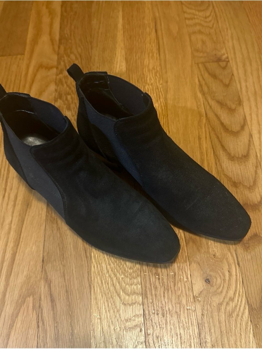 Aquatalia Black Suede Chelsea Boots - Slip-On Style